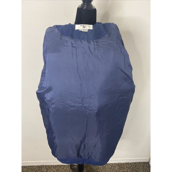 Vintage Joseph Ho Quilted Denim Mariachi Band Mexican 3D Coat Woman XL Loud 80s - Picture 8 of 10